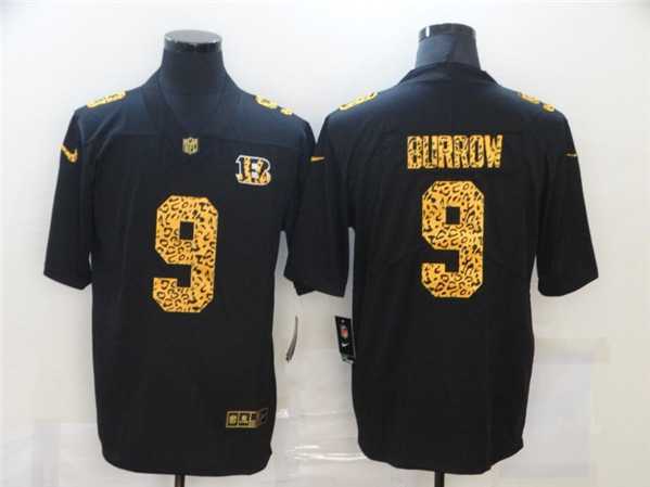 Men's Cincinnati Bengals #9 Joe Burrow 2020 Black Leopard Print Fashion Limited Stitched Jersey Dzhi,We sell and wholesale Men's Cincinnati Bengals #9 Joe Burrow 2020 Black Leopard Print Fashion Limited Stitched Jersey Dzhi on line form chian!